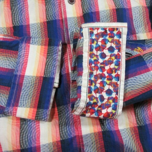 Robert Graham mens funky colorful classic fit Psychedelic flip button XL EUC - Picture 6 of 8